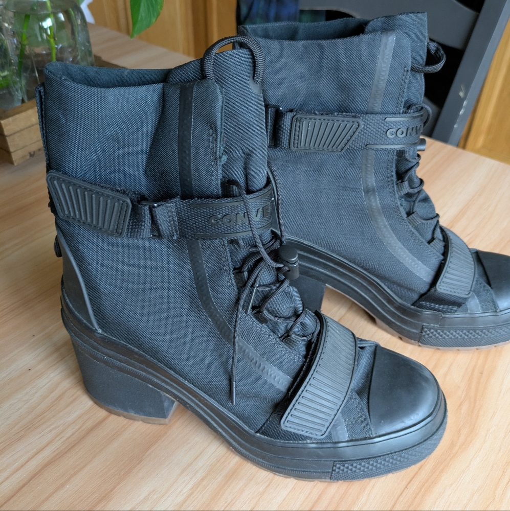 Converse Women's Black Lace-Up Boots